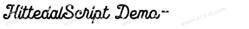 HittedalScript Demo字体转换